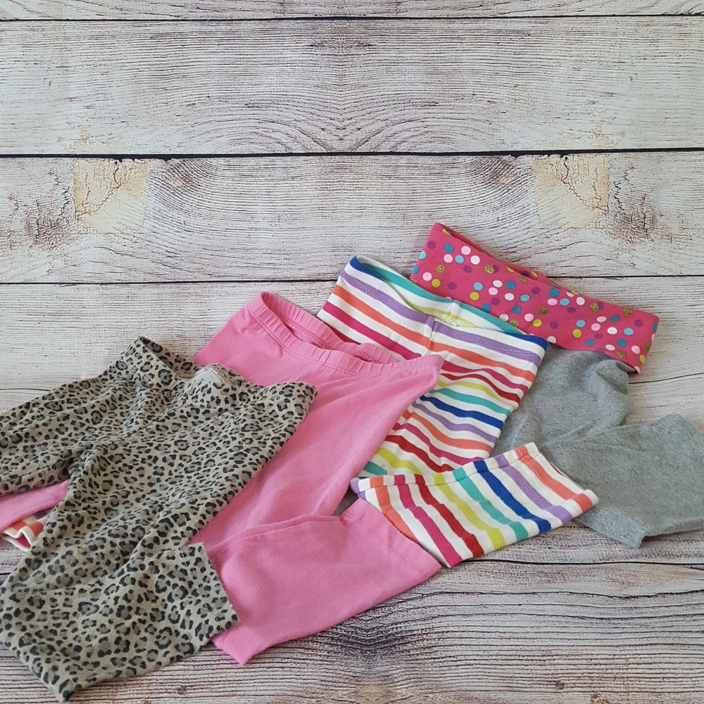 🍁3/$12 Girls 3T Leggings 4 piece bundle!🍁